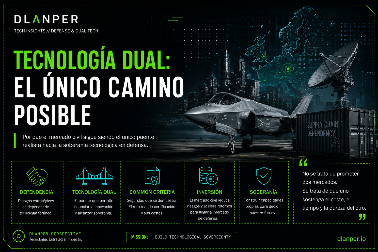 TECNOLOGÍA DUAL: EL ÚNICO CAMINO POSIBLE